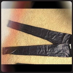BB Dakota sequin black leggings